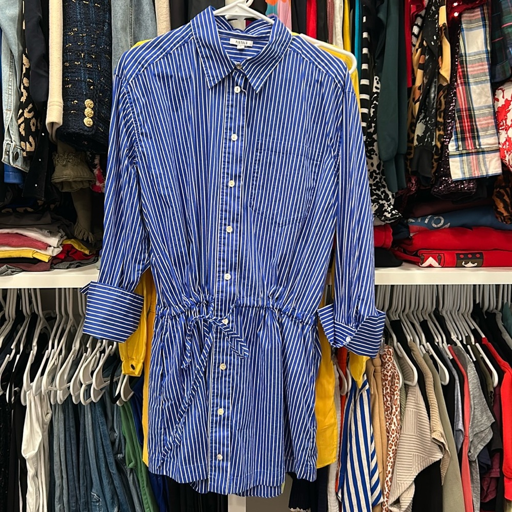 Pistola Lucinda Dress - Ultramarine Stripe